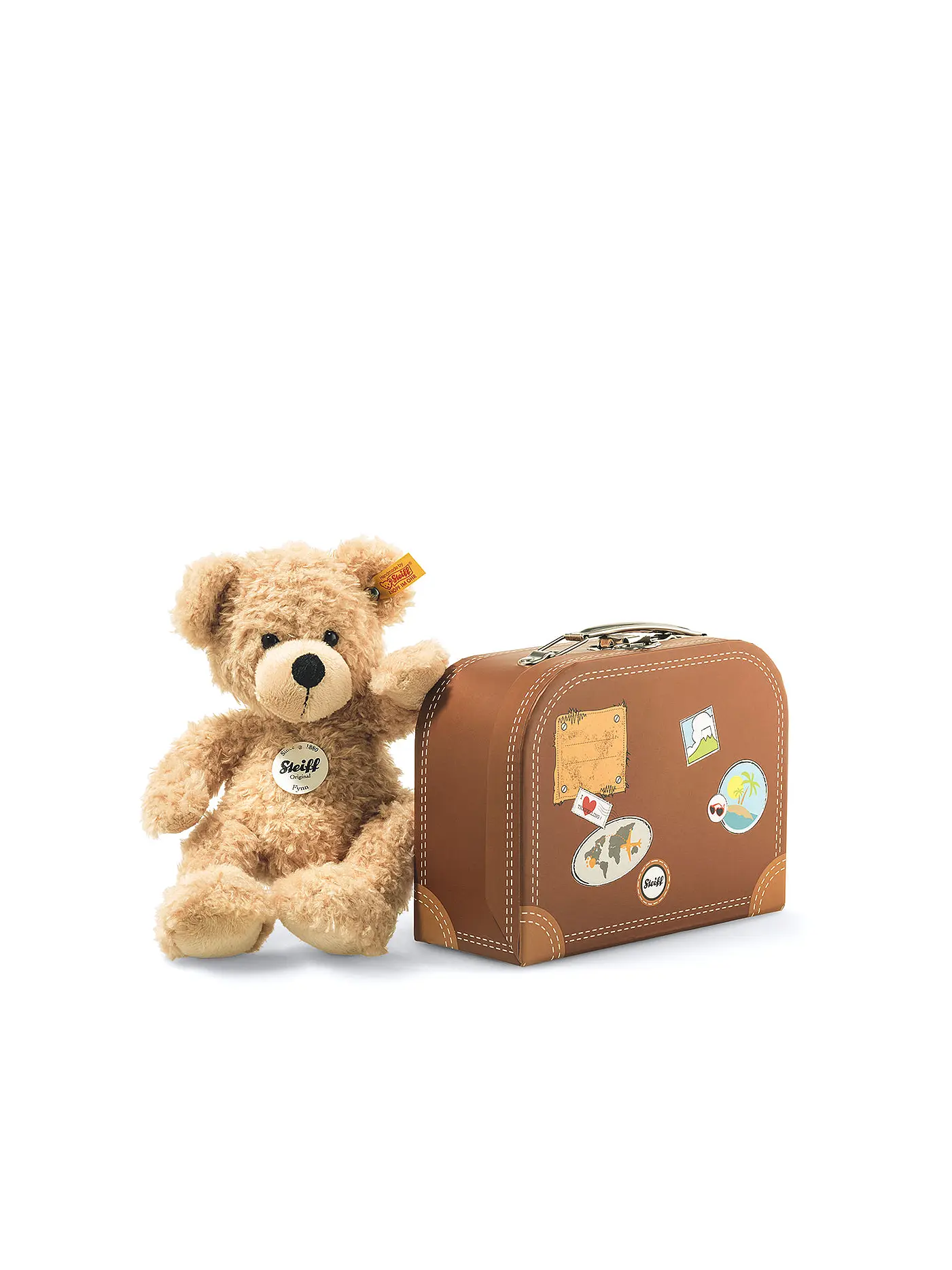 STEIFF | Fynn Teddybär im Koffer beige 28cm | 